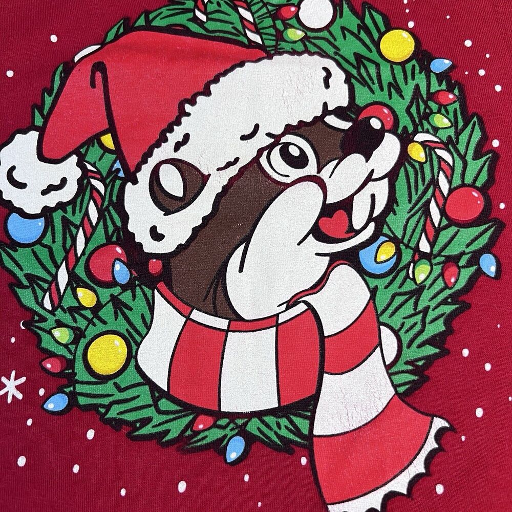 Bucees Christmas T-Shirt 'Never Calm Always Bright' Size  Red XL